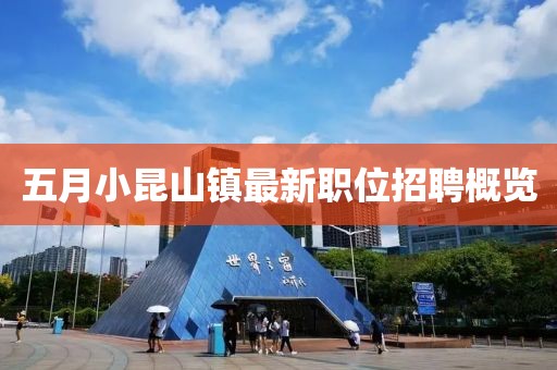 五月小昆山镇最新职位招聘概览