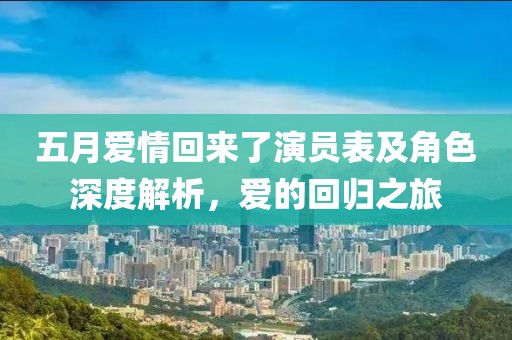 五月爱情回来了演员表及角色深度解析，爱的回归之旅