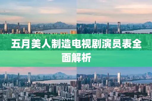 五月美人制造电视剧演员表全面解析