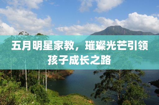 五月明星家教，璀璨光芒引领孩子成长之路