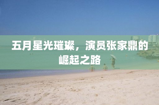 五月星光璀璨，演员张家鼎的崛起之路