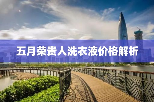 五月荣贵人洗衣液价格解析