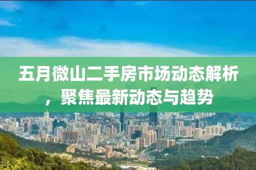 五月微山二手房市场动态解析，聚焦最新动态与趋势