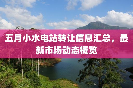 五月小水电站转让信息汇总，最新市场动态概览