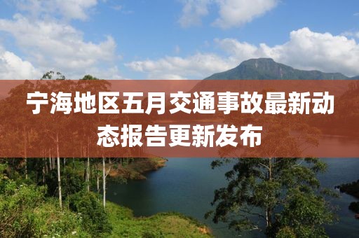 宁海地区五月交通事故最新动态报告更新发布