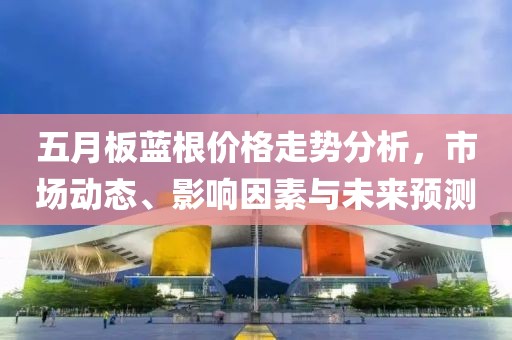 五月板蓝根价格走势分析，市场动态、影响因素与未来预测