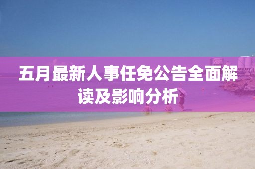五月最新人事任免公告全面解读及影响分析