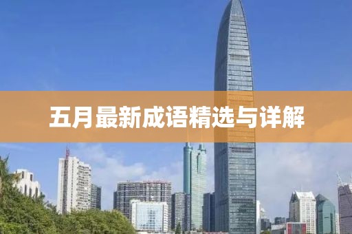 五月最新成语精选与详解