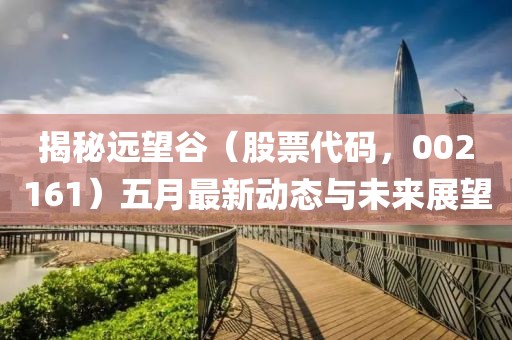 揭秘远望谷（股票代码，002161）五月最新动态与未来展望