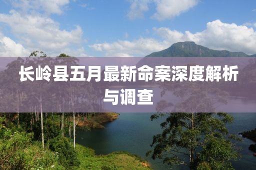 长岭县五月最新命案深度解析与调查