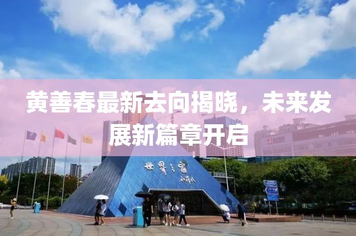 黄善春最新去向揭晓，未来发展新篇章开启