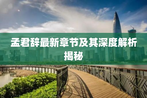 孟君辞最新章节及其深度解析揭秘
