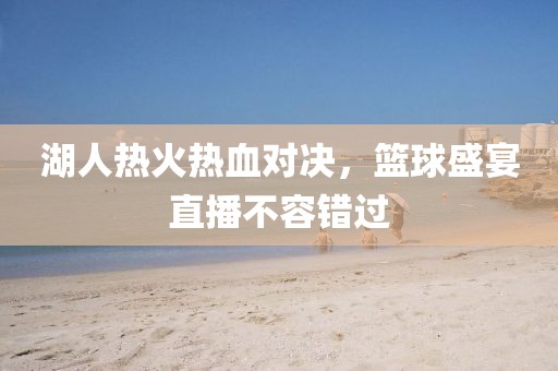 湖人热火热血对决，篮球盛宴直播不容错过