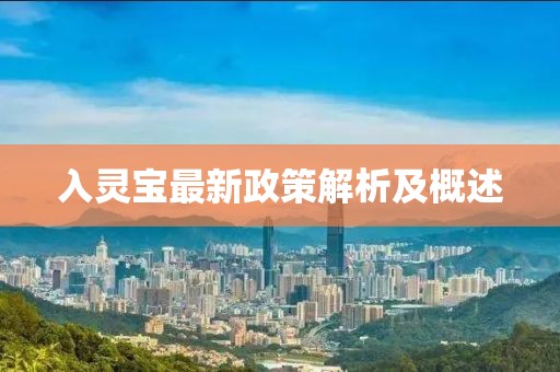 入灵宝最新政策解析及概述