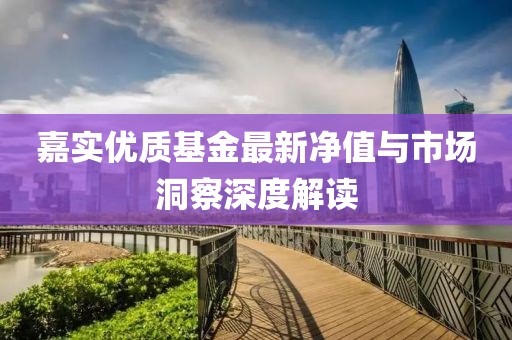 嘉实优质基金最新净值与市场洞察深度解读