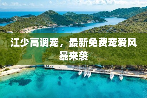 江少高调宠，最新免费宠爱风暴来袭