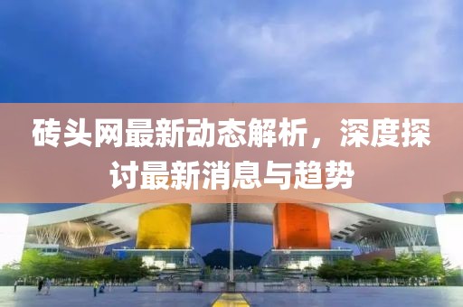 砖头网最新动态解析，深度探讨最新消息与趋势