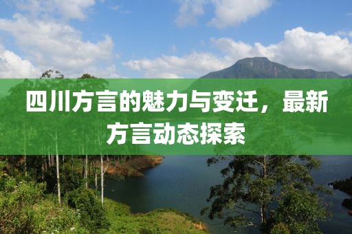 四川方言的魅力与变迁，最新方言动态探索