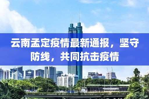 云南孟定疫情最新通报，坚守防线，共同抗击疫情