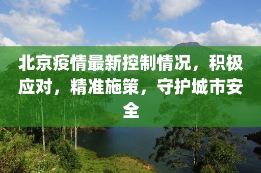 北京疫情最新控制情况，积极应对，精准施策，守护城市安全