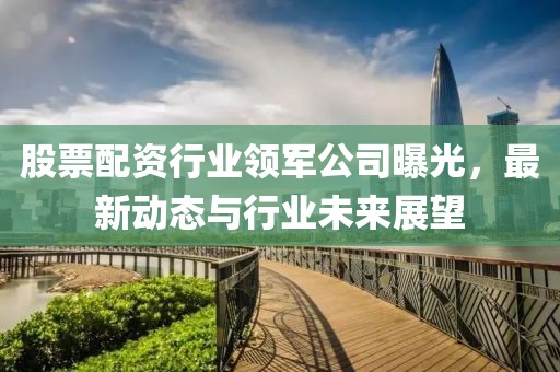 股票配资行业领军公司曝光，最新动态与行业未来展望
