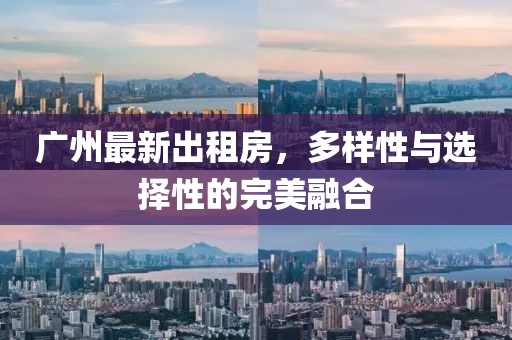 广州最新出租房，多样性与选择性的完美融合