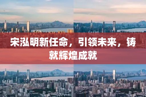 宋泓明新任命，引领未来，铸就辉煌成就