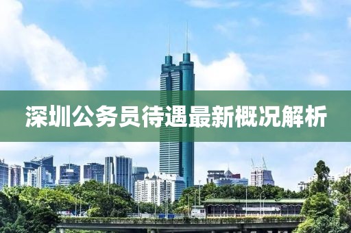 深圳公务员待遇最新概况解析